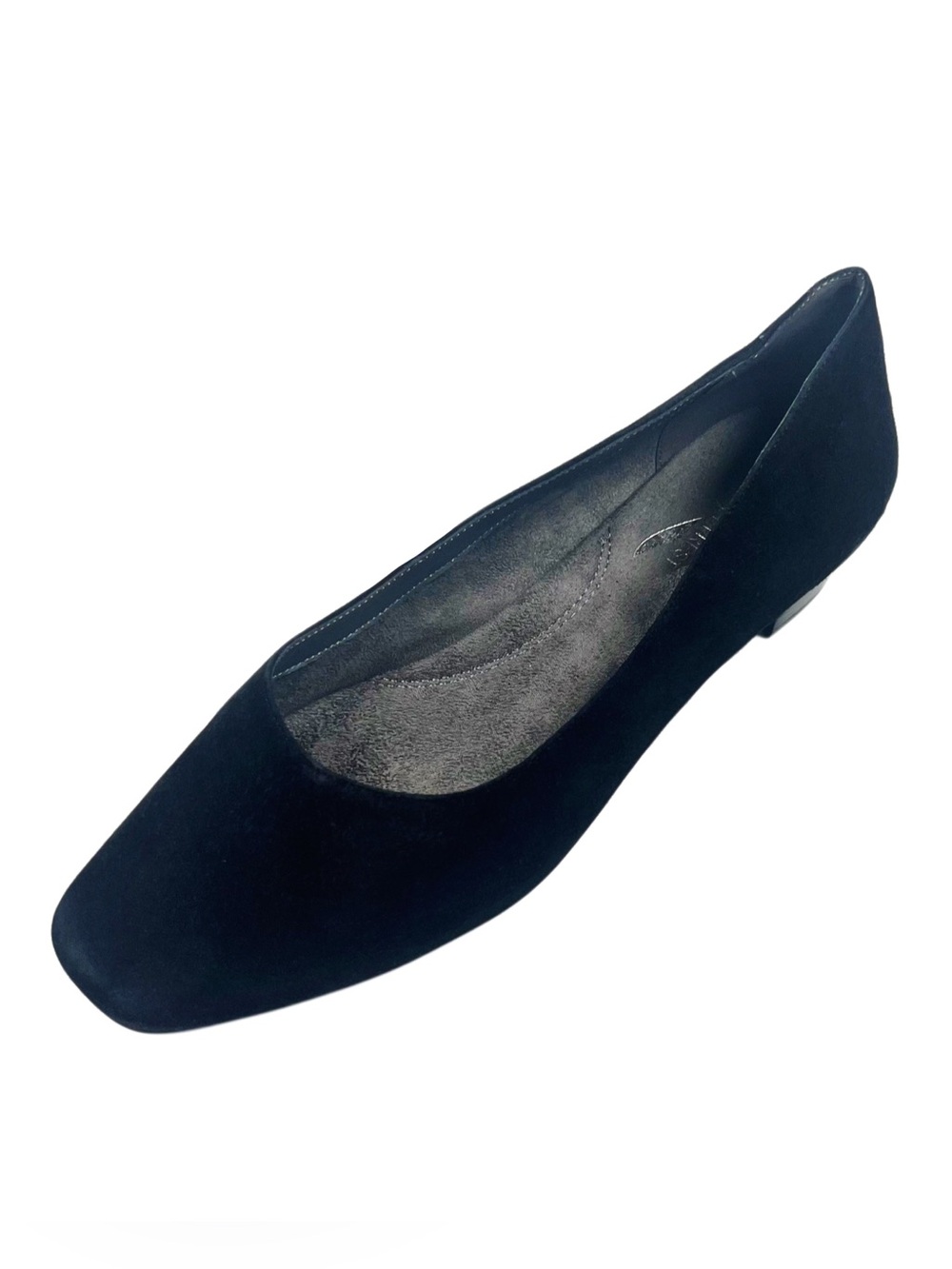 AEROSOLES Black Suede Low Flats Sz 8